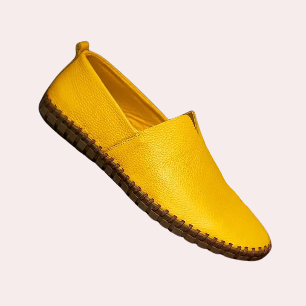 Milan comfort instappers: Ademende PU-leren schoenen voor heren, ideaal voor lente/zomer met moeiteloze, casual stijl.