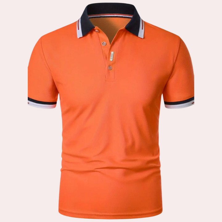 Casual herenpolo, perfecte zomerkleding die stijlvol en comfortabel is voor ontspannen dagen.
