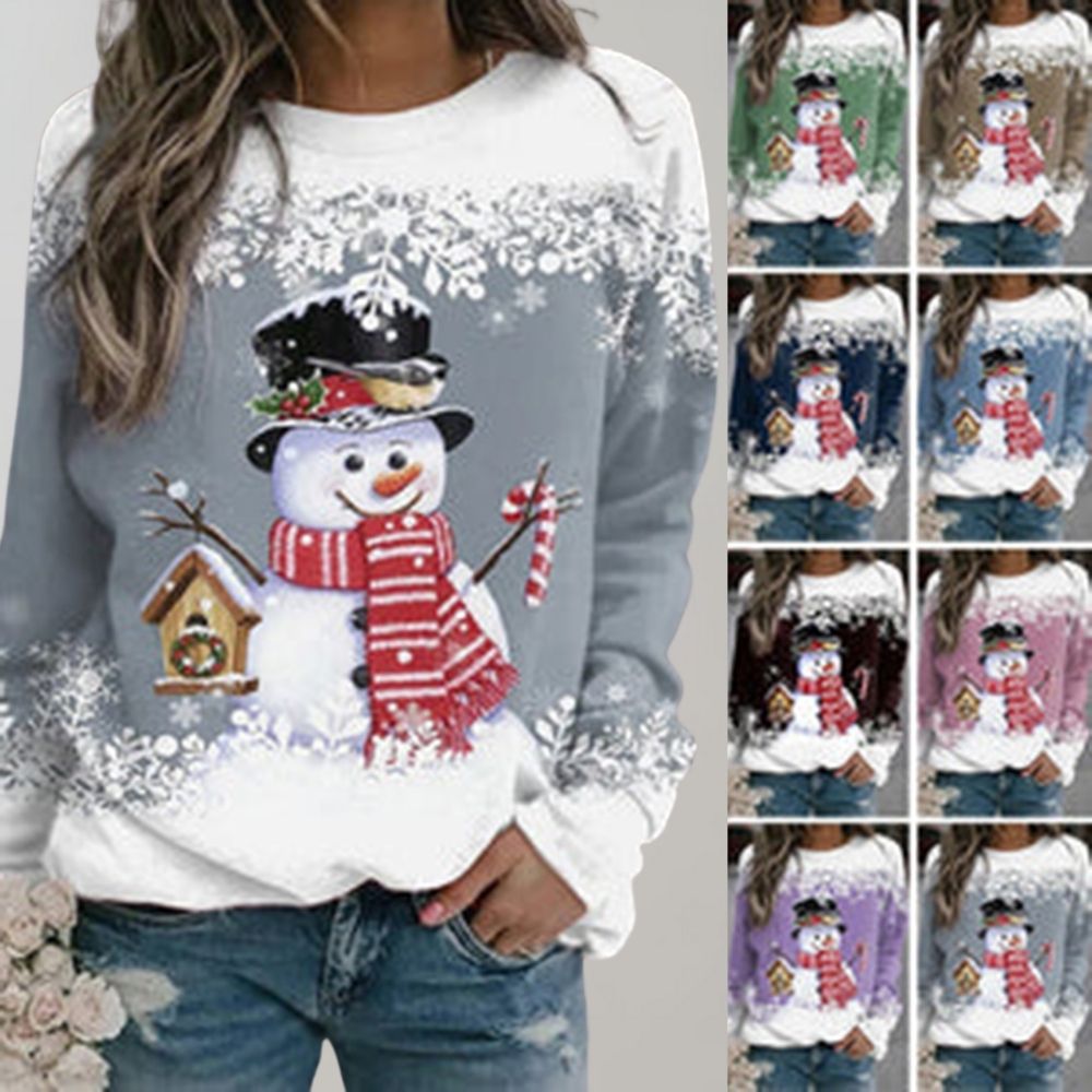 Dames kersttrui, gebreid en warm, de perfecte feestelijke kleding voor de feestdagen.