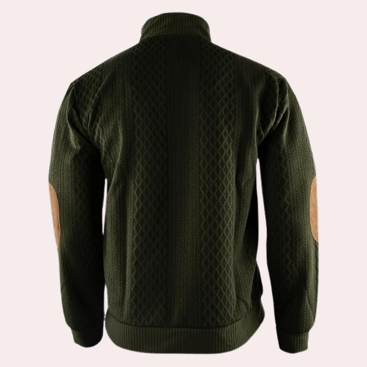 Blijf warm en stijlvol met deze casual herentrui Dany. Comfortabele wintertrui met knoopsluiting voor mannen.