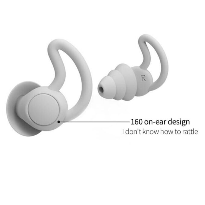 Compacte reisoordopjes van Noctura voor stilte en comfort onderweg, bevordert diepe slaap.