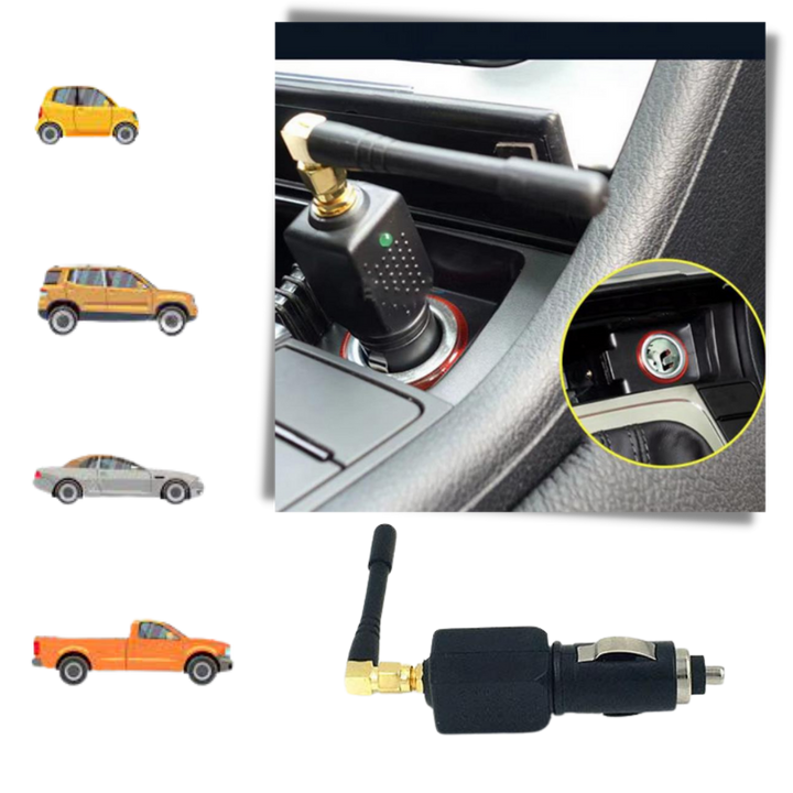 Anti-tracking apparaat, draagbare GPS-blokker beveiligt locatieprivacy in uw auto.