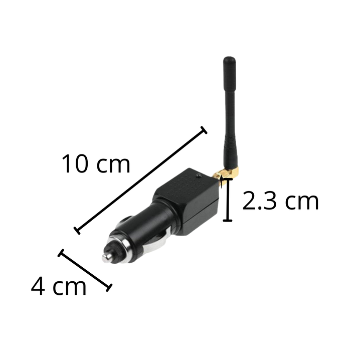Auto GPS-blokker met 12V aansluiting, garandeert locatiebeveiliging en privacy onderweg.