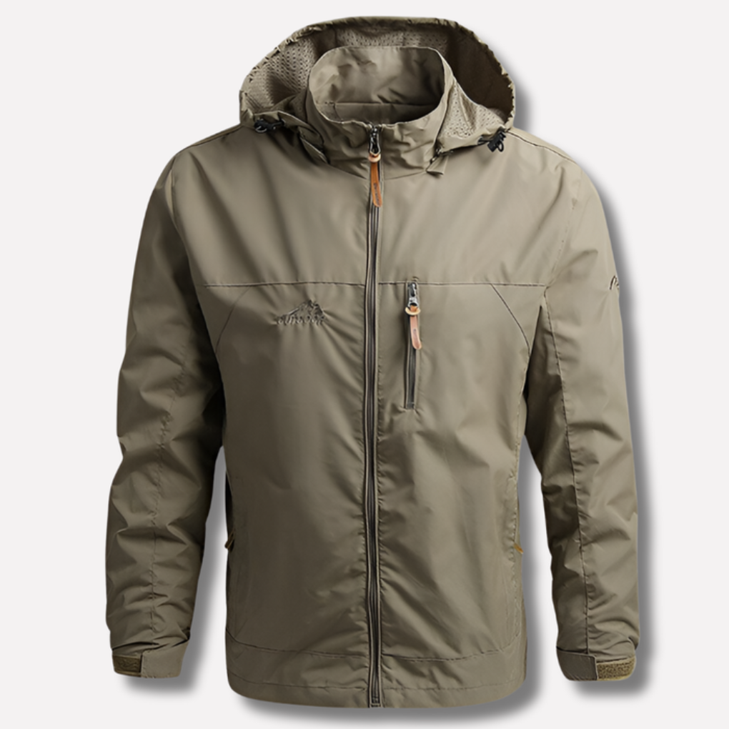 Lichtgewicht heren wandeljas met ademende stof, perfect voor trekking en lange wandelingen.