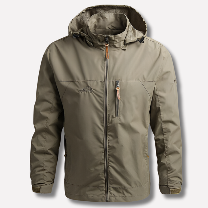 Lichtgewicht heren wandeljas met ademende stof, perfect voor trekking en lange wandelingen.