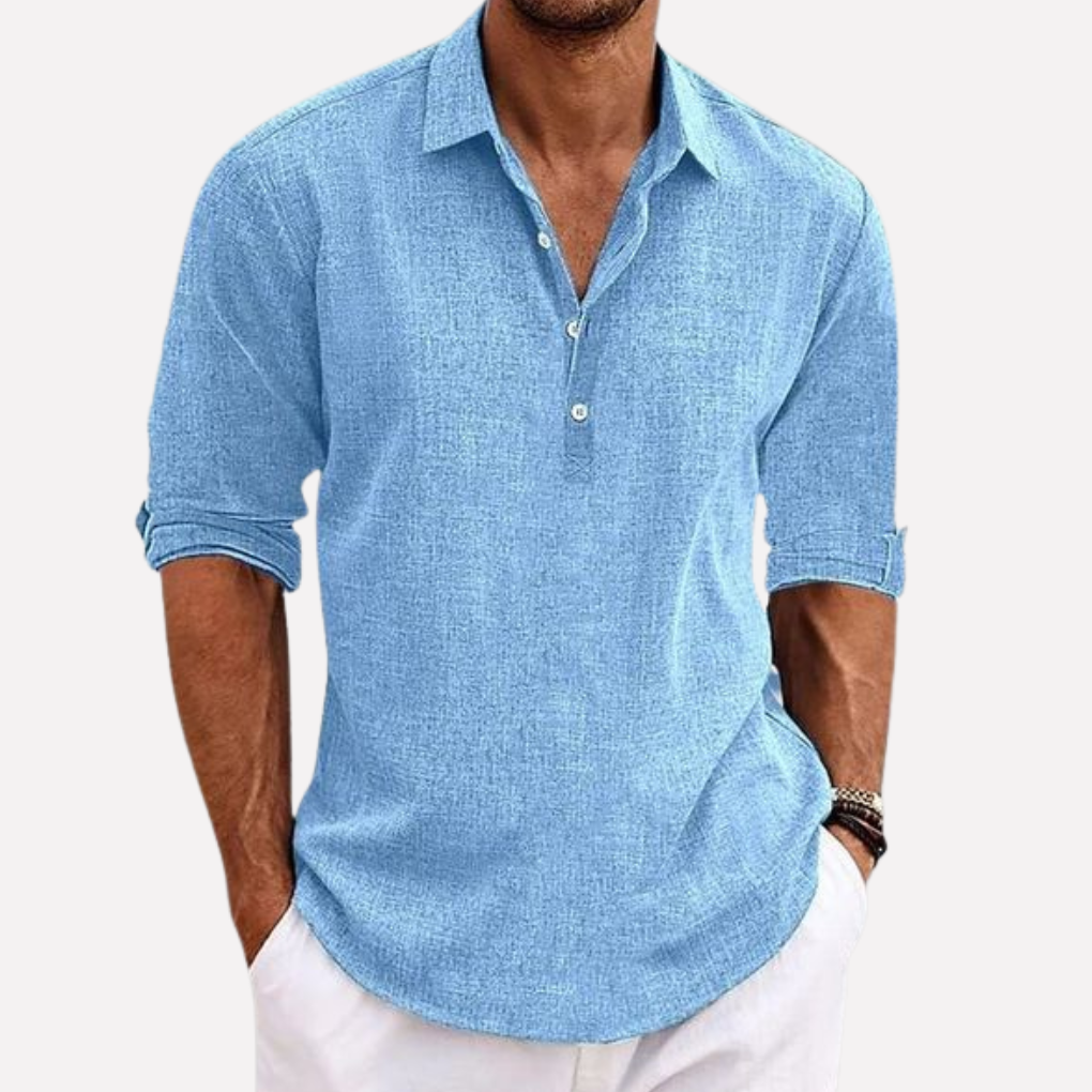 Stijlvol heren poloshirt met korte mouwen, ideaal voor een veelzijdige casual chic zomerlook. Comfortabel en modieus.