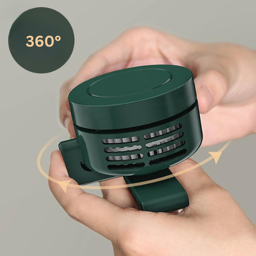 Stijlvolle SANDSBERGORIGINALS bureauventilator met clip. Compacte USB-voeding voor zomerse dagen op kantoor.
