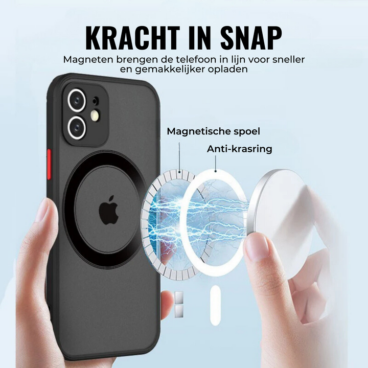 iPhonehoesje met geïntegreerde MagSafe en geavanceerde valbescherming. Een slank, krasbestendig en duurzaam iPhone accessoire.