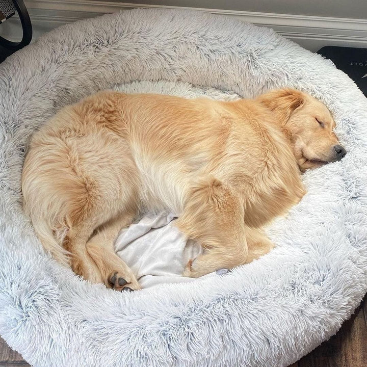 Pluizige kalmerende honden- & kattenmand voor ultiem comfort en ontspanning van je huisdier.