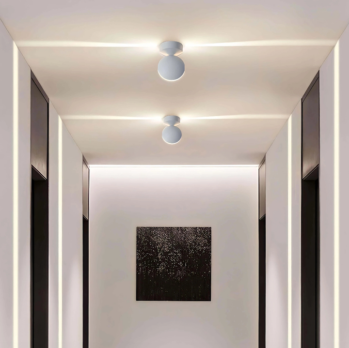 Veelzijdige Lumovibe 360° slimme LED projectielamp voor dynamische sfeerverlichting, binnen en buiten.