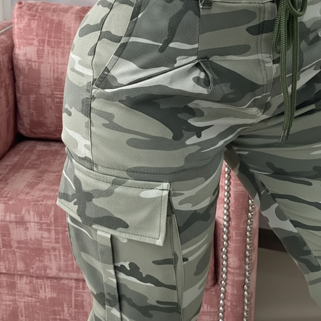 Stijlvolle Annemarie cargobroek voor dames, met praktische zijzakken en een moderne pasvorm.