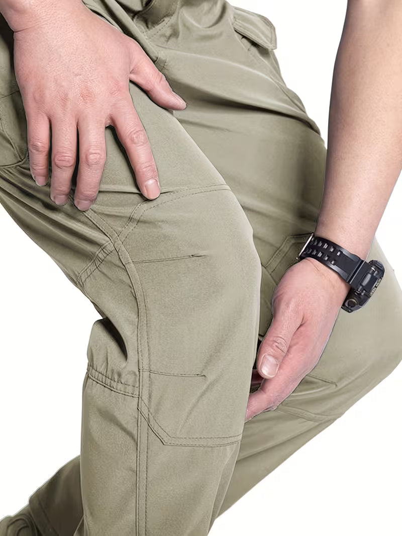 Heren cargo broek met relaxte pasvorm, ideaal voor lente/herfst en diverse activiteiten.