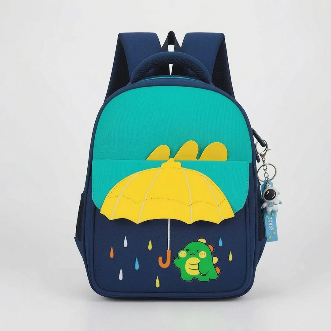 Praktische kinder schoolrugzak met cartoonprint, perfect formaat voor boeken en lunch, lichtgewicht.