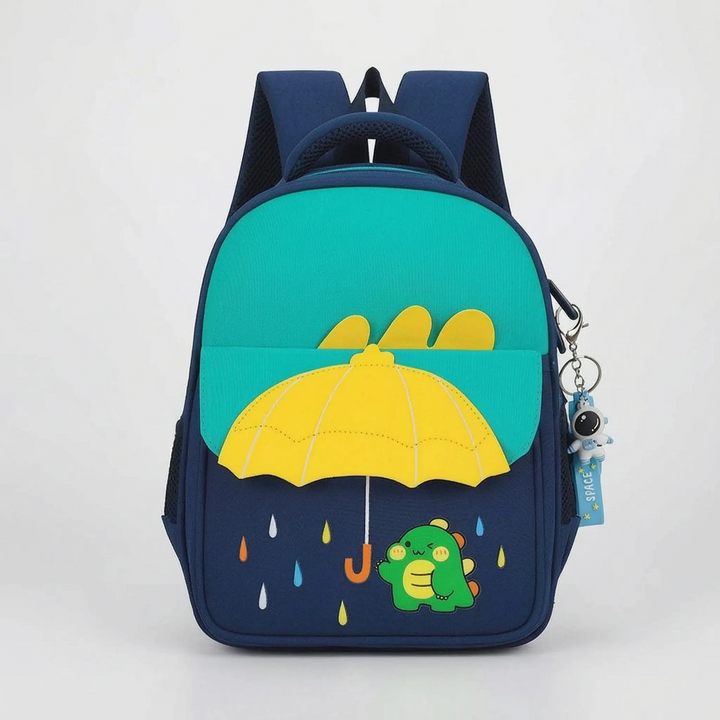 Praktische kinder schoolrugzak met cartoonprint, perfect formaat voor boeken en lunch, lichtgewicht.