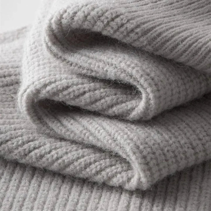 Sportief heren ritsvest van cashmere met kraag, ideaal voor casual winterdagen.
