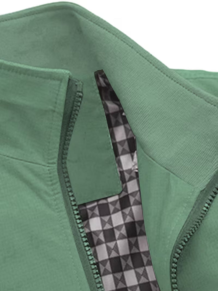 Trendy grijs heren bomberjack, casual bovenkleding voor de modebewuste man.