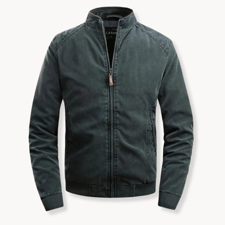 Mannenjas, casual bomberjack model met opstaande kraag en ritssluiting. Voor een moderne look.