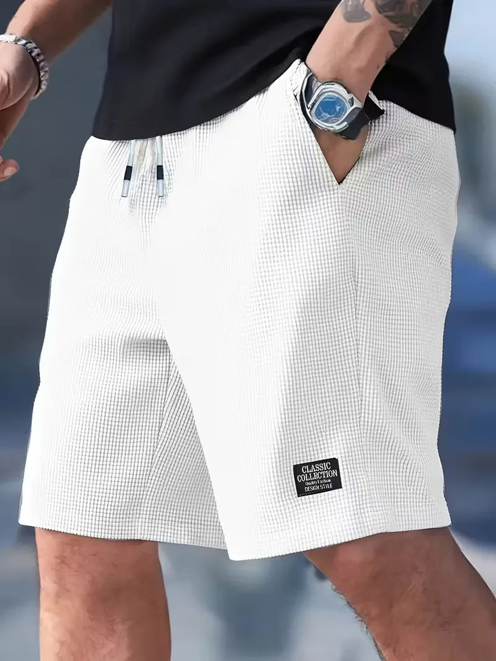 Veelzijdige heren shorts, casual en comfortabel, met trekkoord en zakken voor elke dag.