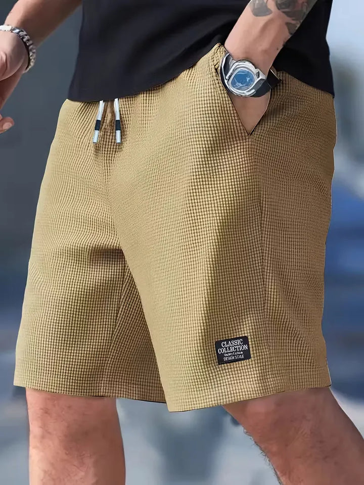 Heren zomer shorts, casual pasvorm, met verstelbaar trekkoord en zijzakken.