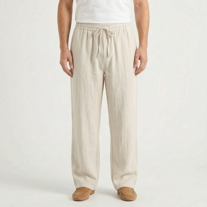 Stijlvolle casual herenbroek in langebroek model met rechte pijp voor een moderne look.
