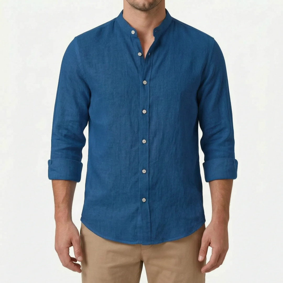 Zomers heren casual overhemd met knopen. Losvallend, comfortabel en stijlvol voor elke man.