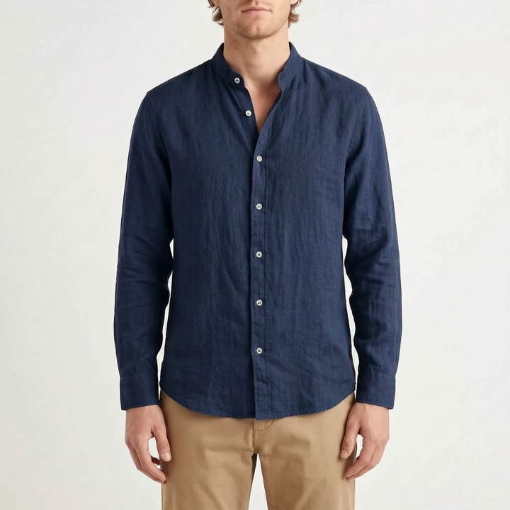 Comfortabel casual heren overhemd met knopen, modieus en trendy voor vrijetijdskleding.
