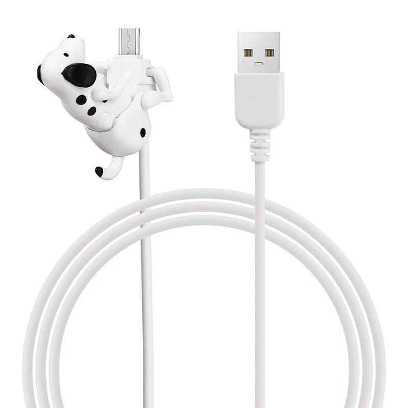 Universele hondenoplader voor Micro-USB, Lightning en USB-C smartphones. Leuke gadget en cadeau.