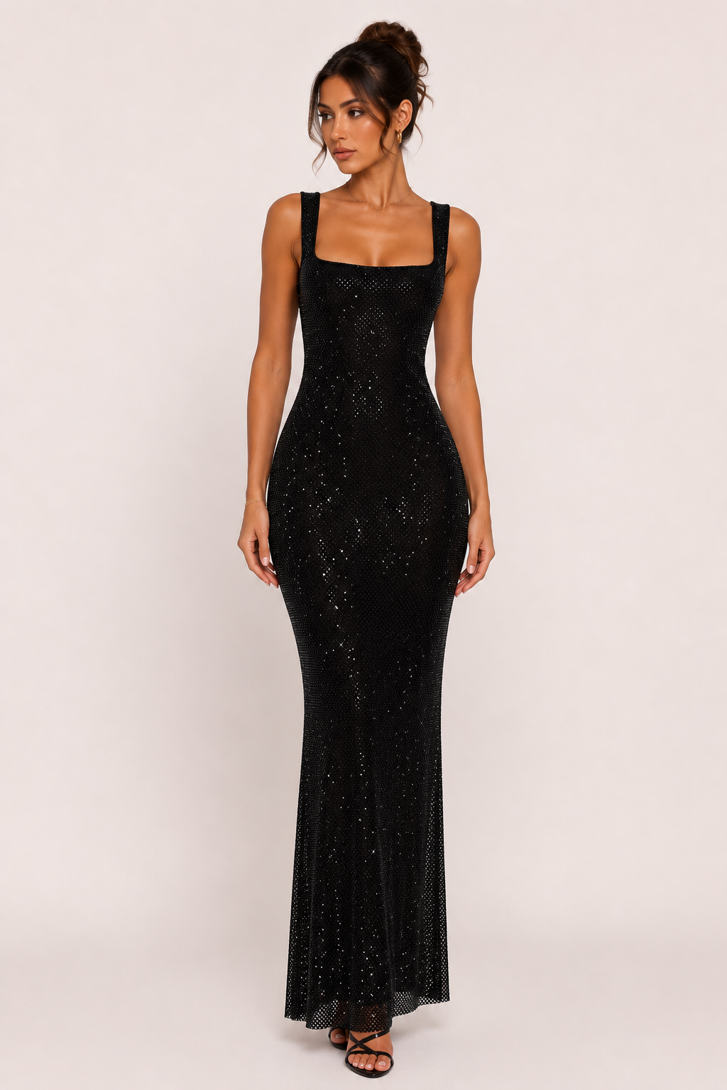 Elegante lange dames avondjurk voor gala of feest, perfect voor speciale gelegenheden.