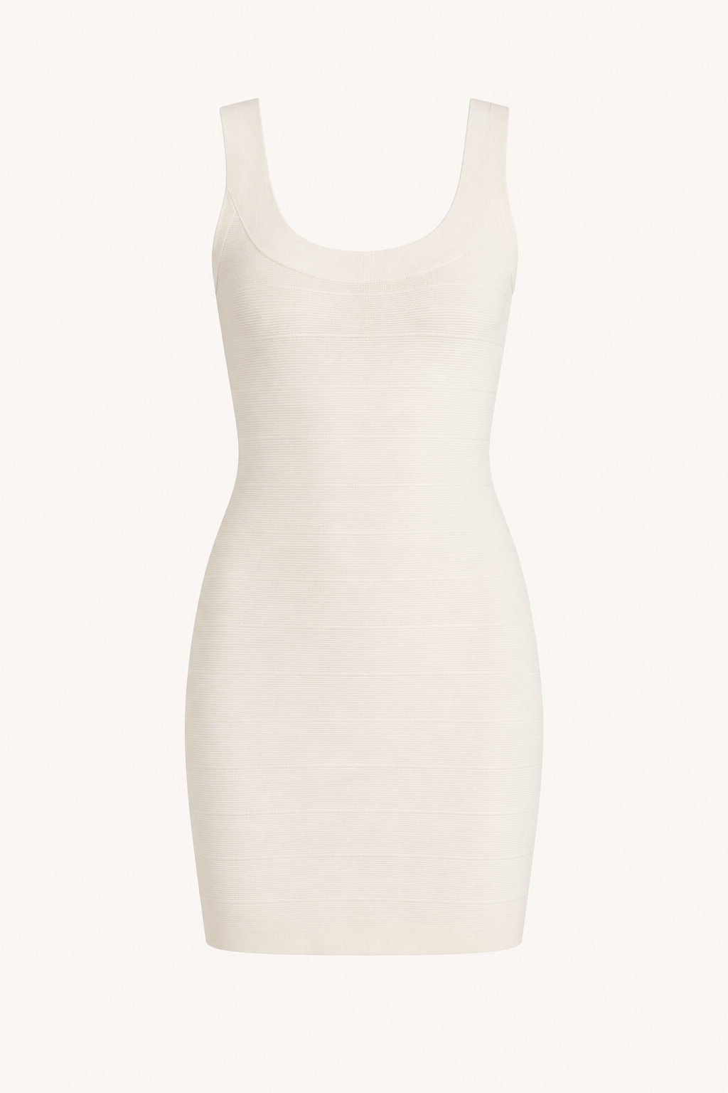 Elegante rode korte damesjurk, bandage model met wijde hals; een trendy optie voor zomer of feest.