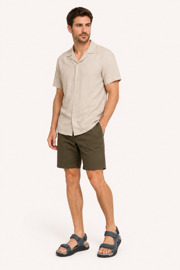 Moderne herensandalen met verstelbare bandjes, open teen en een comfortabel voetbed voor de zomer.