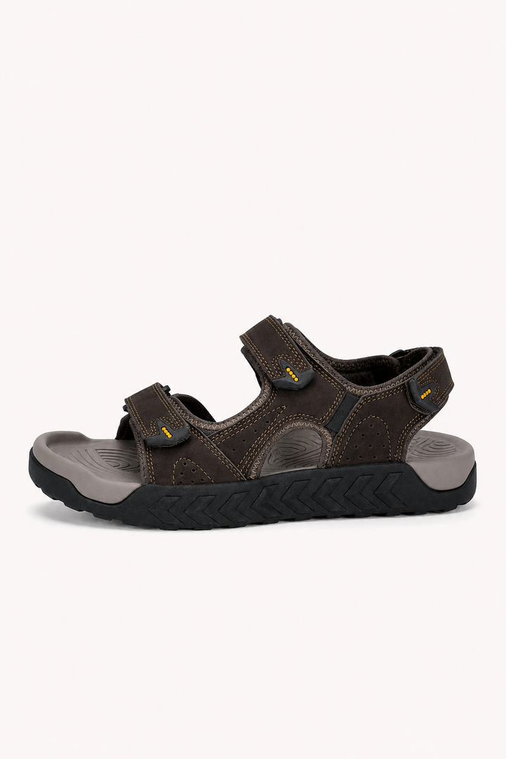 Sportieve herensandalen met open teen, verstelbare bandjes en stevige gripzool voor buiten en vrije tijd.