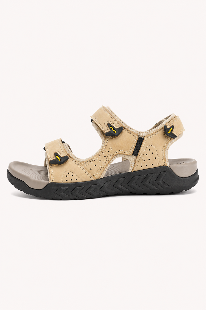 Lichtgewicht heren comfortsandalen met open teen en makkelijk verstelbare bandjes voor een optimale pasvorm.