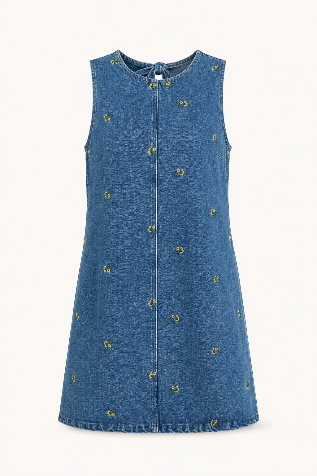 Modieuze mouwloze jurk voor dames, kort en stijlvol. Veelzijdige casual zomerjurk voor diverse gelegenheden.