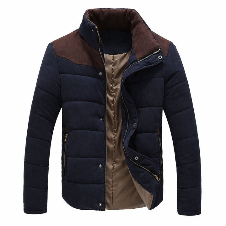 Groen casual heren ritsjack, urbanstijl, ideaal als lichtgewicht jas met opstaande kraag voor elk seizoen.