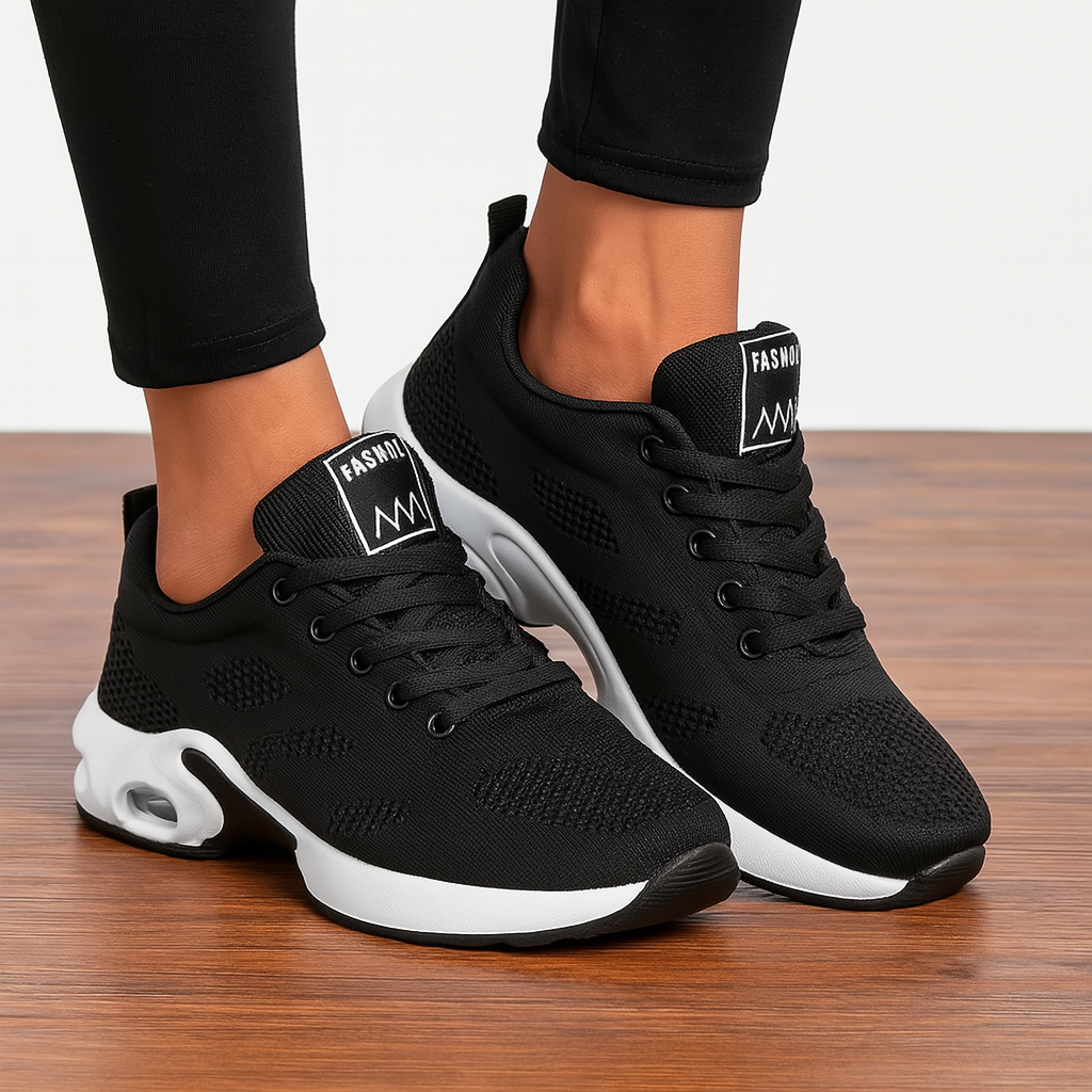 Ademende dames wandelschoenen met comfortabele pasvorm, lichtgewicht en geschikt voor alle seizoenen.