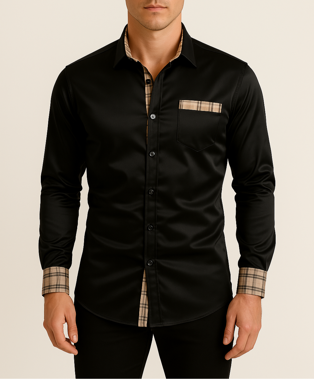 Essentieel slim fit herenoverhemd van Hoymans. Formele en casual herenmode basisstuk met moderne pasvorm.
