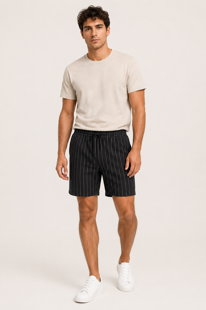 Heren mode: een praktische en comfortabele short met elastische taille.