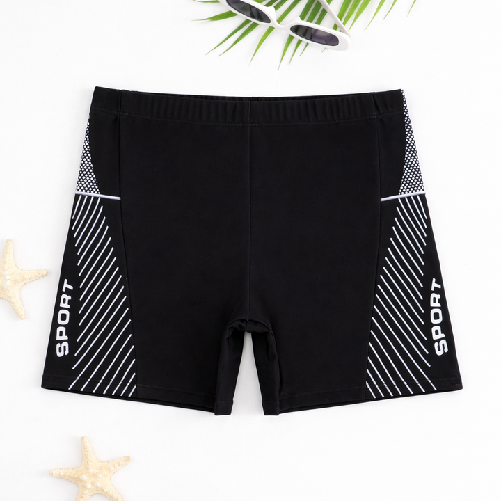 Stijlvolle jongenszwemshort in een fris design, ideaal voor strandkleding en zomerkleding. Comfortabel en trendy.