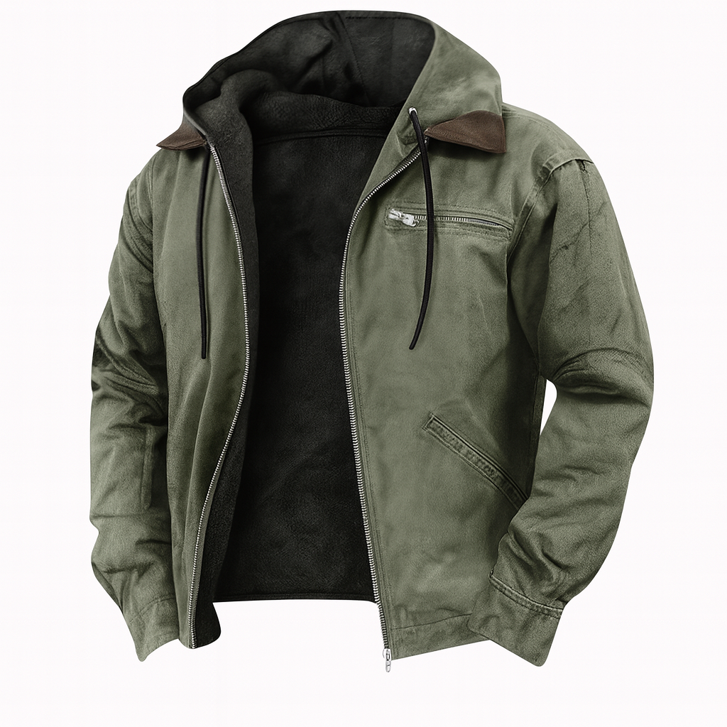 Klassieke heren outwear jas, elegant en comfortabel, ideaal voor elke garderobe.