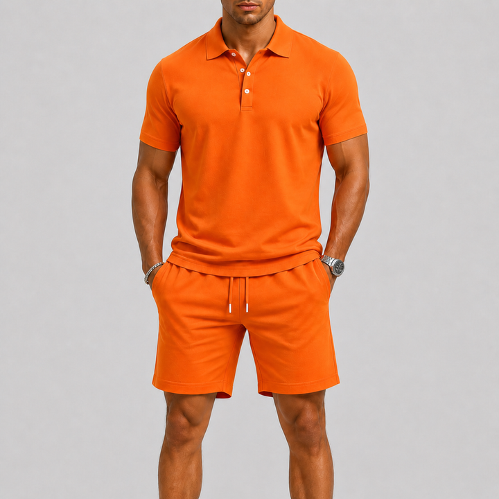Comfortabele heren shorts van de ademende zomer sportset, essentieel voor strand en relaxte vakanties.