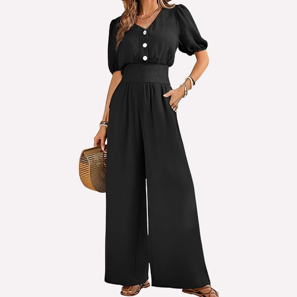Dames tweedelige set: stijlvolle top & comfortabele broek, ideaal voor een elegante lente/zomer outfit.