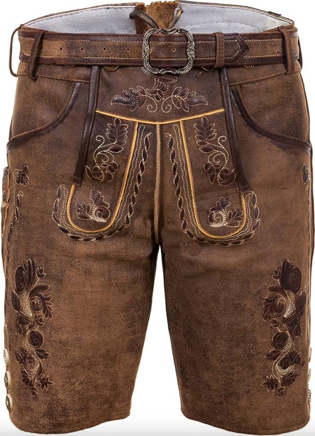 Traditionele heren korte broek met borduurdetails, ideaal voor een stijlvolle, comfortabele zomerlook.