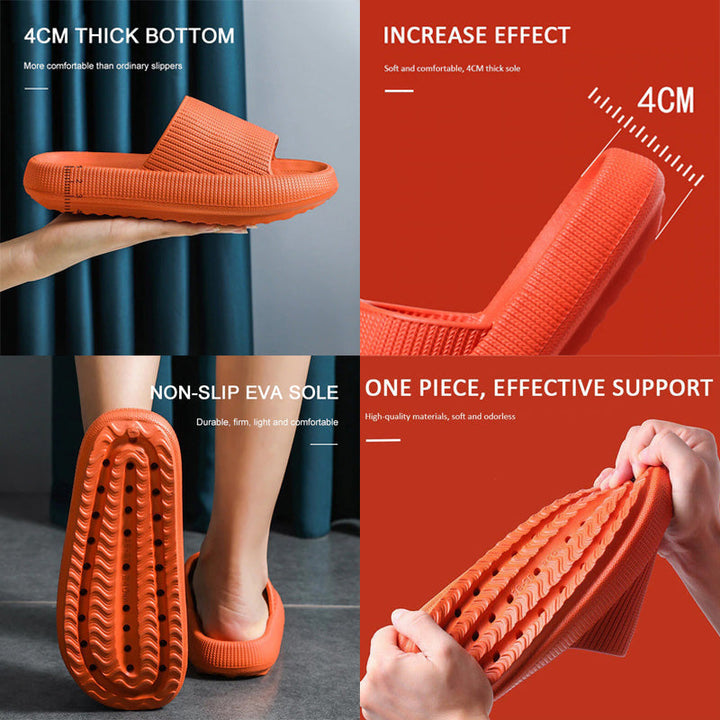 Antislip zool van de waterbestendige unisex wolk slippers, veilig voor binnen en buiten.