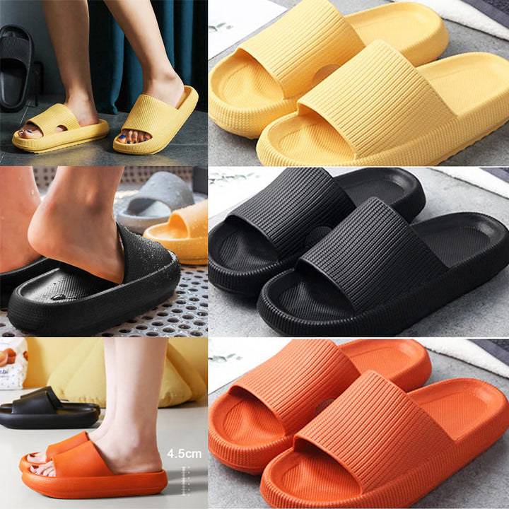 Waterbestendige wolk slippers, ideaal voor gebruik in de badkamer of bij het zwembad. Antislip.