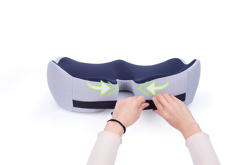 Comfortabel ergonomisch zitkussen voor bureaustoel; vermindert rug- en stuitbeenpijn effectief.