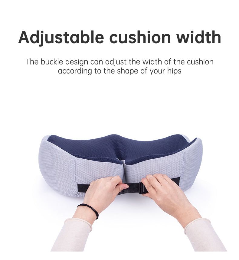 Zitkussen voor langdurig comfort; vermindert druk op stuitje en rug bij langdurig zitten.