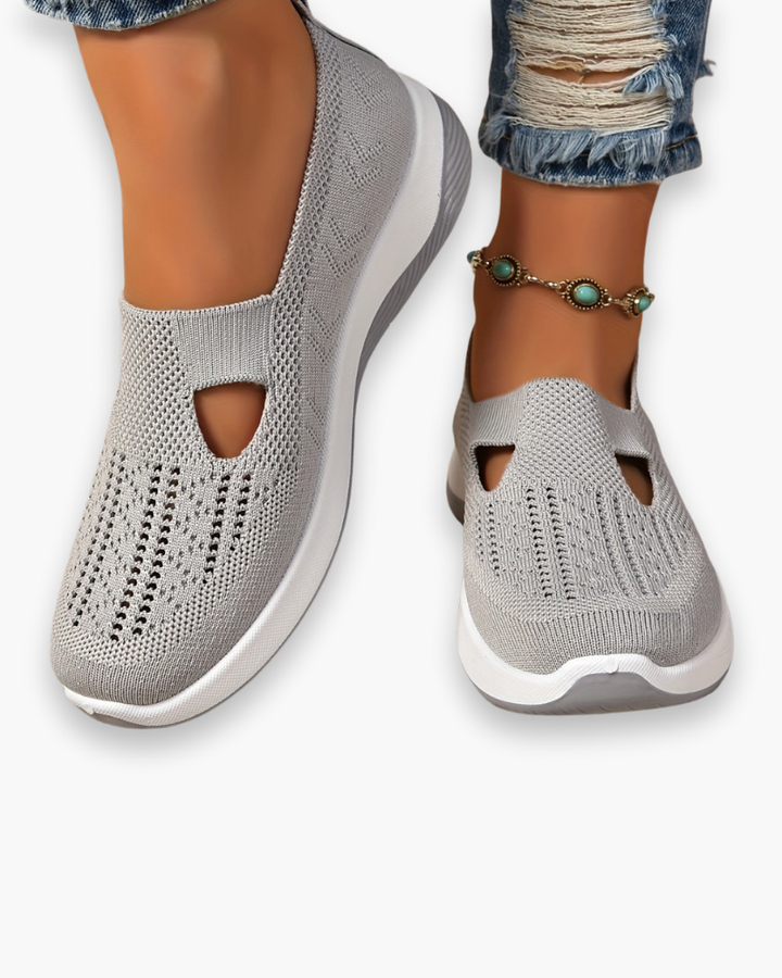 Casual dames instapsneakers, flexibel en vetersloos, met zacht voetbed voor ultiem draagcomfort en dagelijks gebruik.