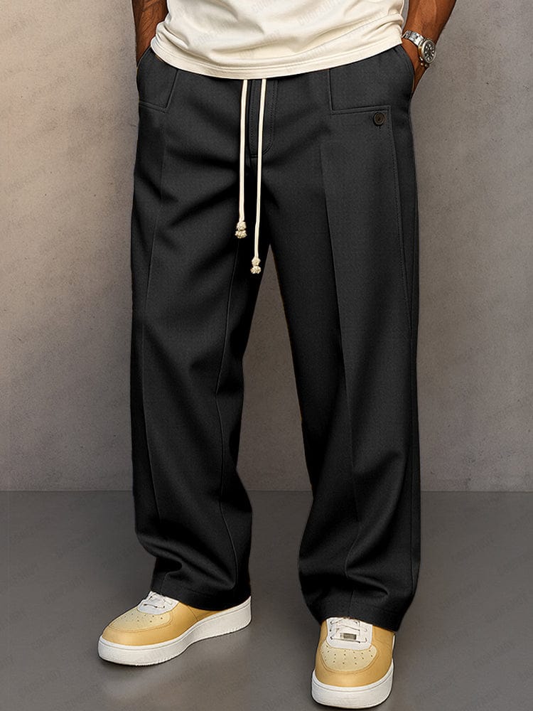 Stijlvolle heren joggingbroek in chino-stijl, comfortabel en geschikt voor diverse gelegenheden.