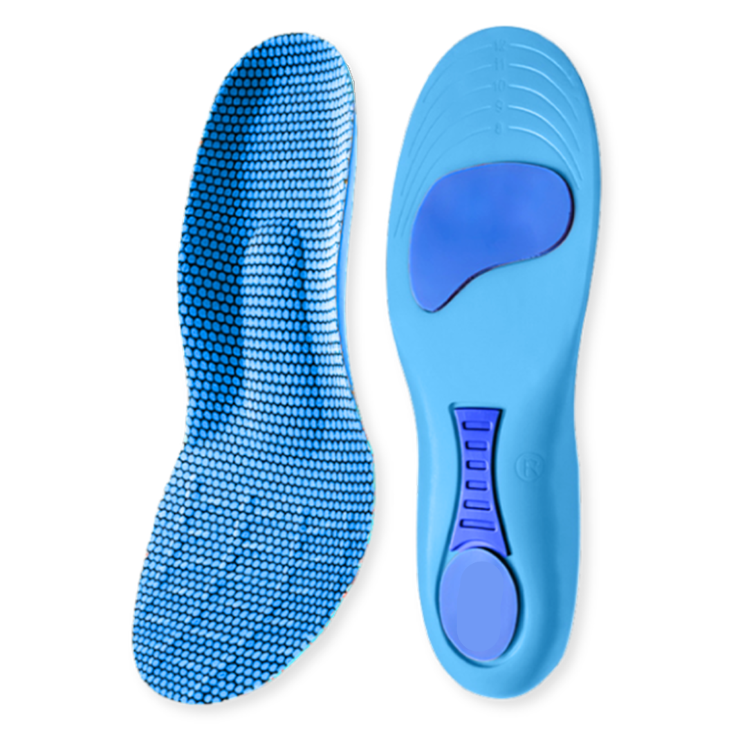 StepRelief unisex orthopedische inlegzolen voor voetpijnverlichting; bieden comfort en effectieve voetondersteuning.