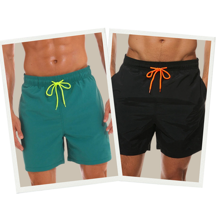 Trendy heren zwemshort voor strand en zwembad, sneldrogend en comfortabel voor de moderne man.